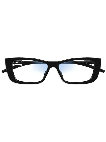  Gucci Eyewear Logo-plaque Sunglasses - Black 