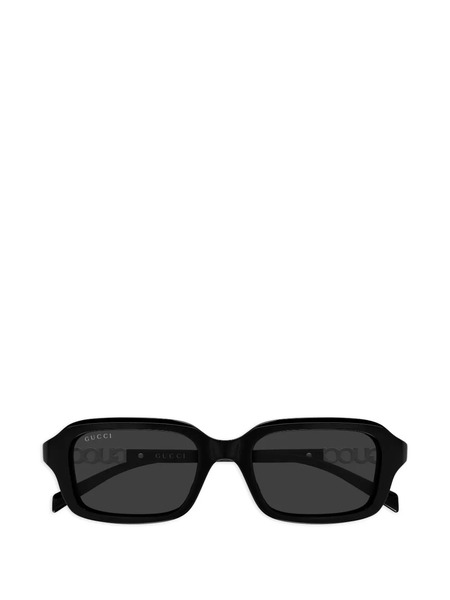  Gucci Eyewear Logo Rectangle-frame Sunglasses - Black 