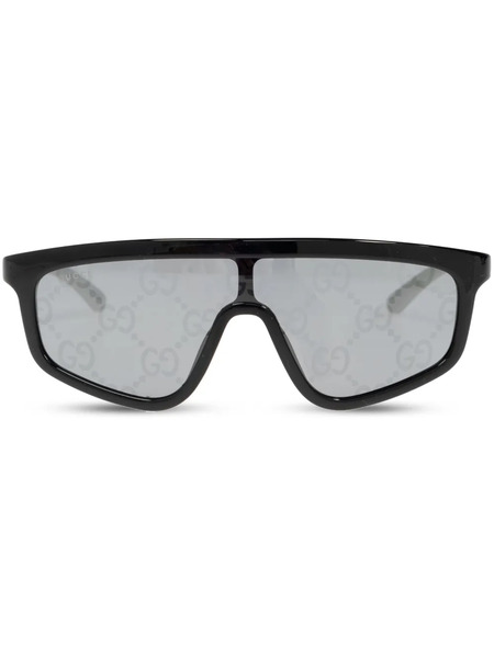  Gucci Eyewear Mask Frame Sunglasses - Black 