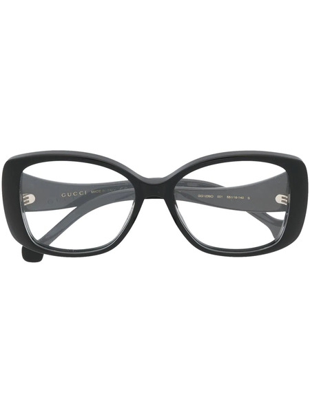  Gucci Eyewear Oversize Square Frame Glasses - Black 