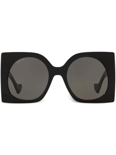  Gucci Eyewear Oversize Square-frame Sunglasses - Black 