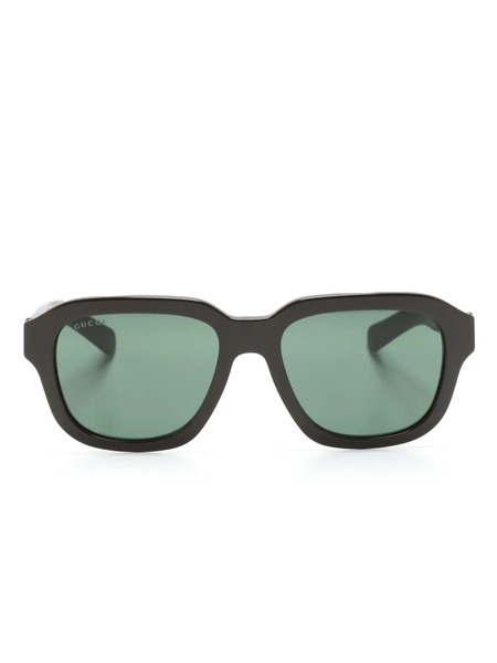  Gucci Eyewear Oversize Square-frame Sunglasses - Grey 