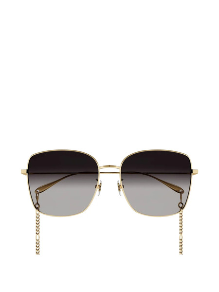  Gucci Eyewear Oversized-frame Gradient Sunglasses - Gold 