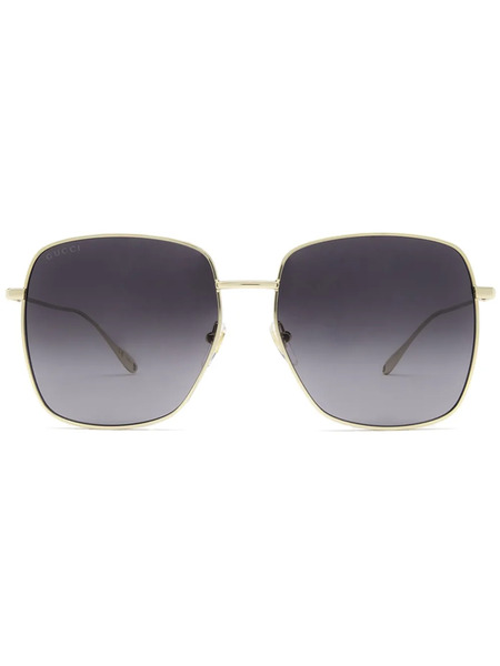  Gucci Eyewear Oversized-frame Gradient Sunglasses - Gold 