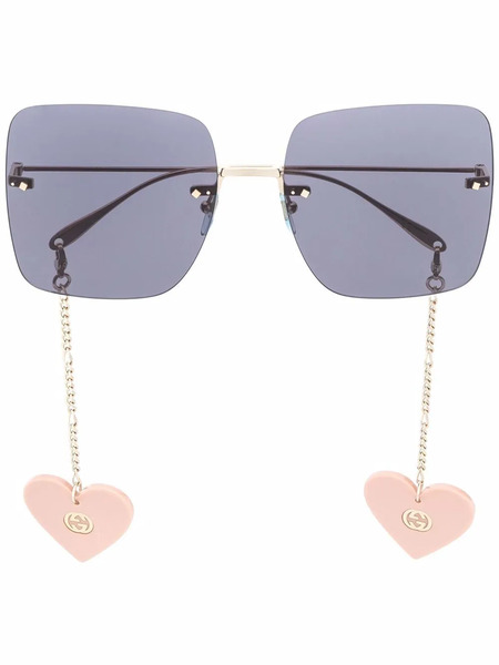  Gucci Eyewear Oversized Square-frame Sunglasses - Blue 