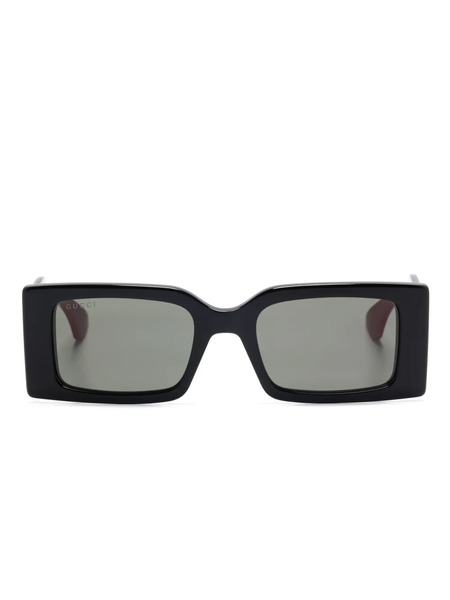  Gucci Eyewear Rectangular-frame Sunglasses - Black 