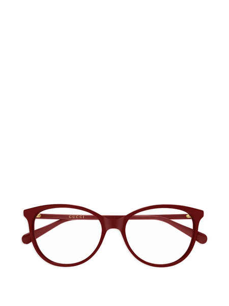  Gucci Eyewear Round Frame Glasses - Red 