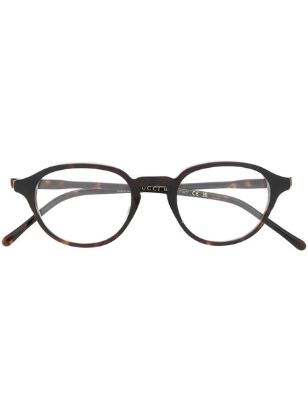  Gucci Eyewear Round-frame Optical Glasses - Brown 