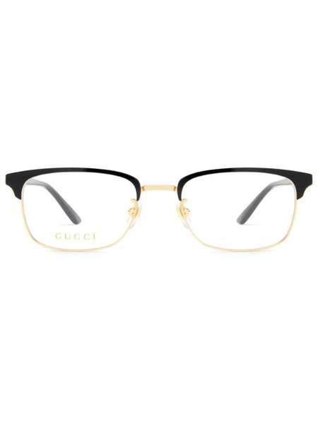 Gucci Eyewear Square Frame Glasses - Black 