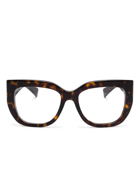  Gucci Eyewear Square-frame Glasses - Brown 
