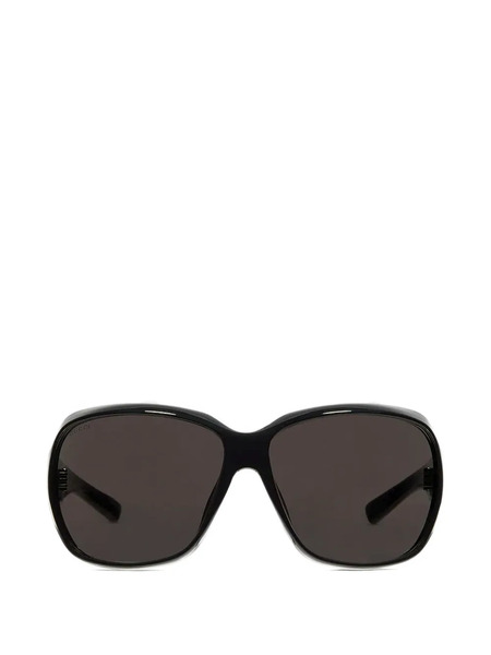  Gucci Eyewear Square-frame Logo Sunglasses - Black 