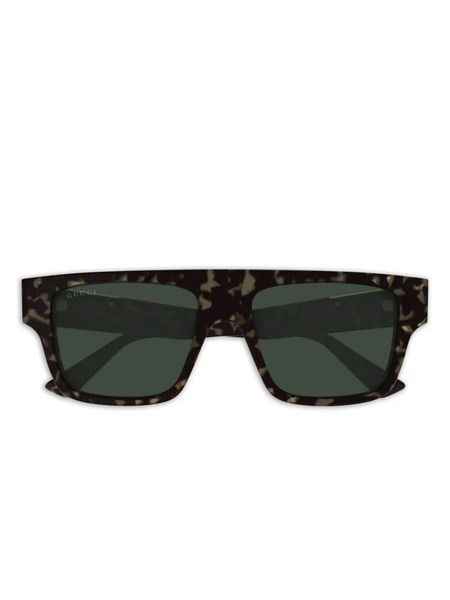  Gucci Eyewear Square-frame Sunglasses - Brown 