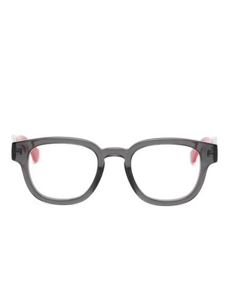  Gucci Eyewear Stripe Square-frame Glasses - Blue 