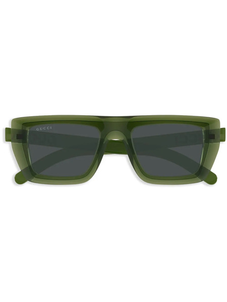  Gucci Eyewear Transparent Square Sunglasses - Green 