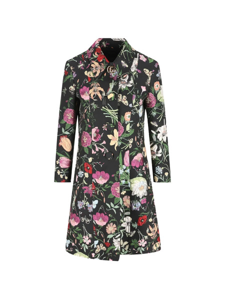  Gucci Flora Coat - Black 