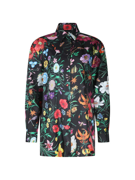  Gucci Floral-print Shirt - Black 