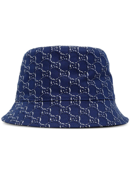  Gucci Gg Bucket Hat - Blue 