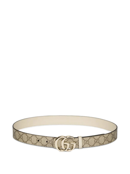  Gucci Gg Marmont Reversible Belt - Neutrals 