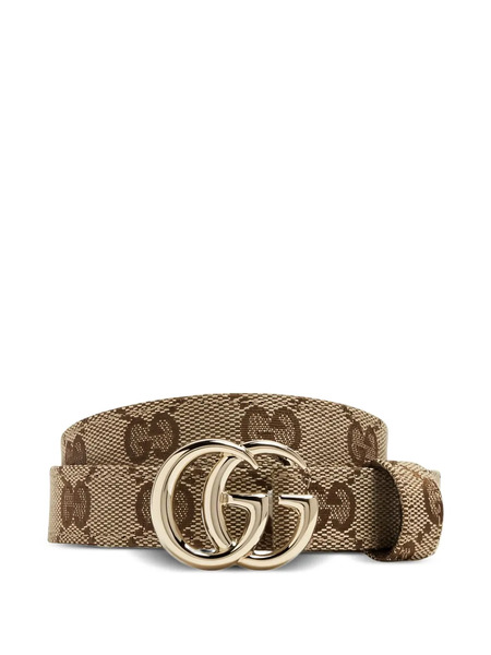  Gucci Gg-monogram Buckle Belt - Neutrals 