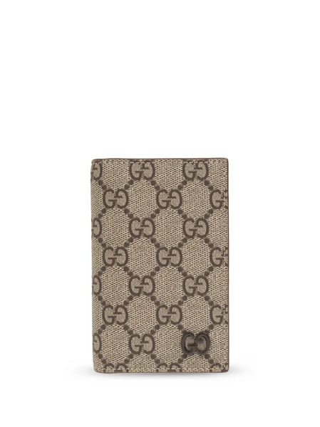  Gucci Gg Supreme Long Card Holder - Neutrals 