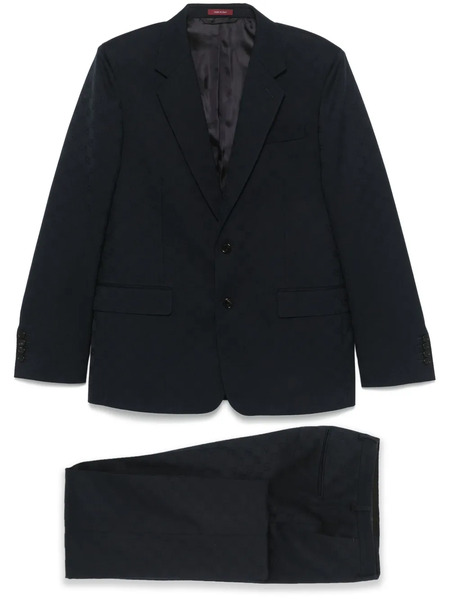  Gucci Gg Wool Jacquard Suit - Blue 