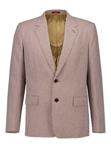  Gucci Gingham-pattern Blazer - Brown 
