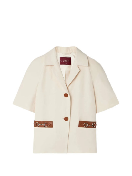  Gucci Horsebit-detail Jacket - Neutrals 