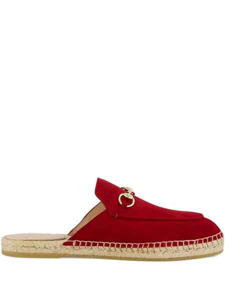 Gucci Horsebit Espadrille - Red 