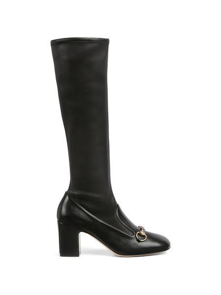 Gucci Horsebit Knee-high Boots - Black 
