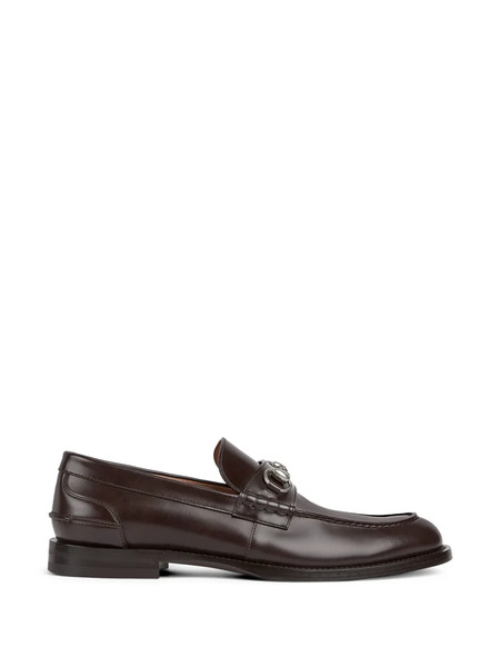  Gucci Horsebit Leather Loafers - Brown 