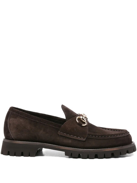  Gucci Horsebit Lug-sole Loafers - Brown 
