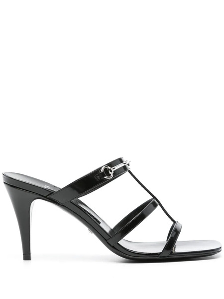  Gucci Horsebit 75mm Mules - Black 
