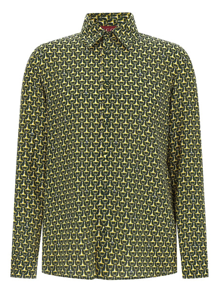  Gucci Horsebit-print Shirt - Yellow 