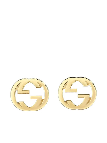  Gucci Interlocking Earrings - Gold 