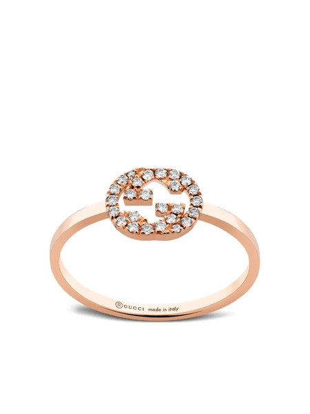 Gucci Interlocking Ring - Pink 