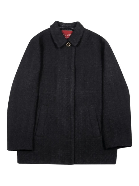  Gucci Kaput Button Coat - Black 