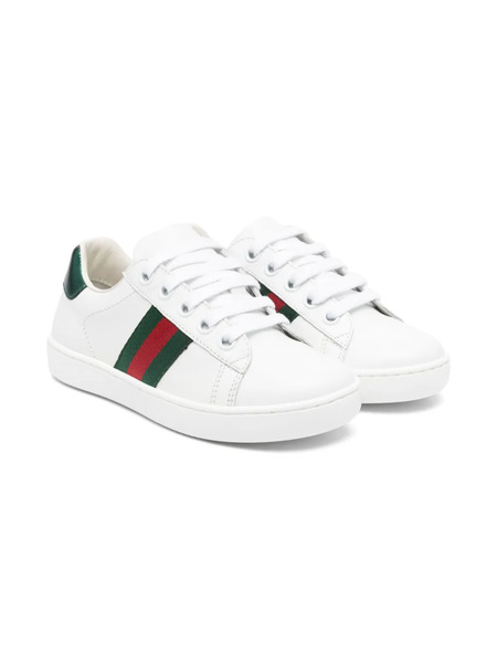  Gucci Kids Ace Sneakers - White 