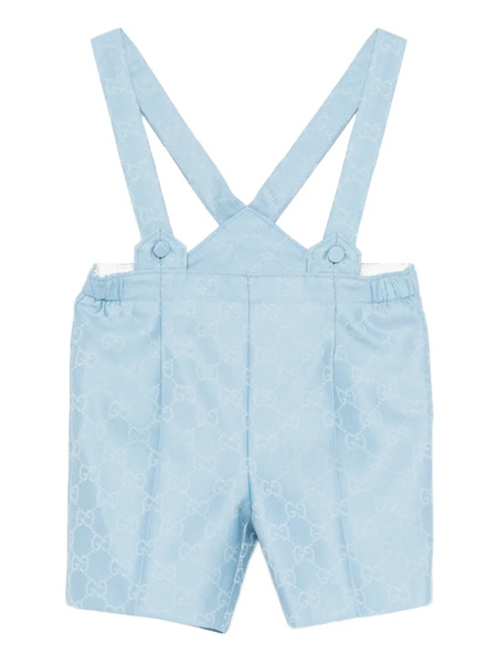  Gucci Kids Button-fastening Dungarees - Blue 
