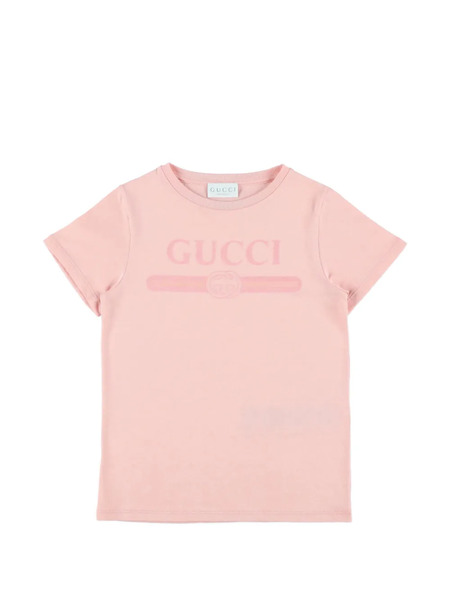  Gucci Kids Chest Logo T-shirt - Pink 