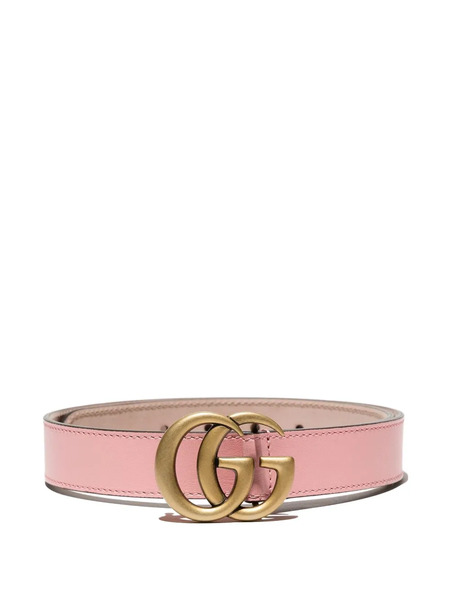  Gucci Kids Double G Buckle Belt - Pink 