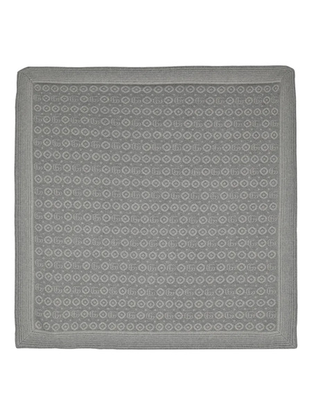  Gucci Kids Double-g Cotton Scarf - Grey 