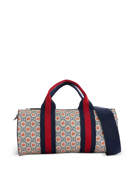 Gucci Kids Floral-print Top-handle Shoulder Bag - Neutrals 