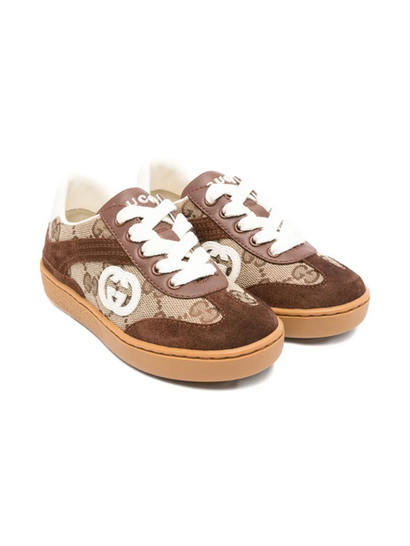  Gucci Kids G74 Sneakers - Brown 