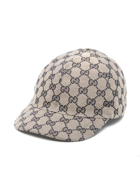  Gucci Kids Gg Canvas Baseball Cap - Neutrals 