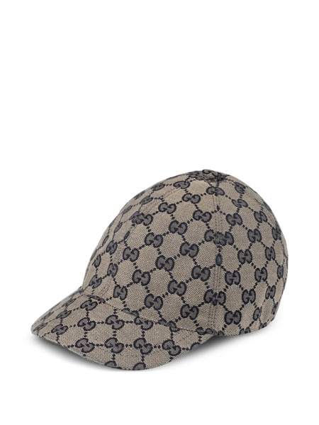  Gucci Kids Gg-pattern Curved Peak Hat - Neutrals 