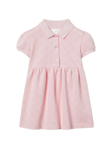  Gucci Kids Gg-pattern Dress - Pink 