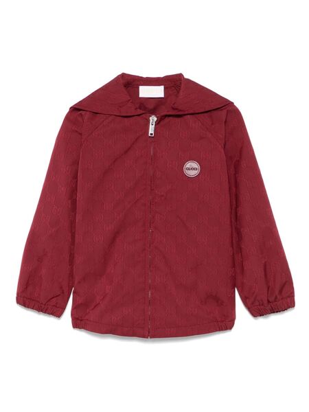  Gucci Kids Gg-pattern Jacket - Red 