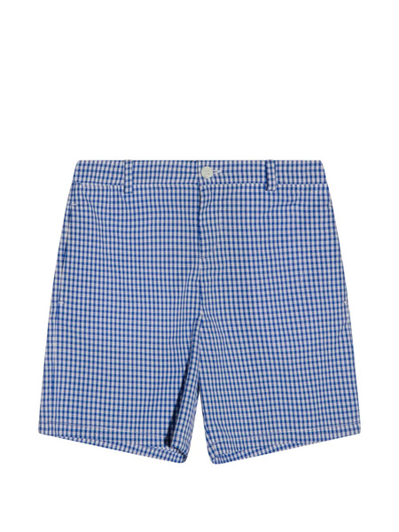  Gucci Kids Gingham Shorts - Blue 