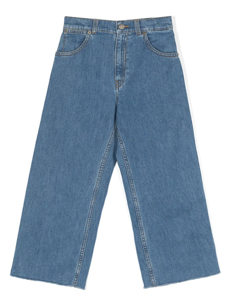  Gucci Kids High-rise Straight-leg Jeans - Blue 