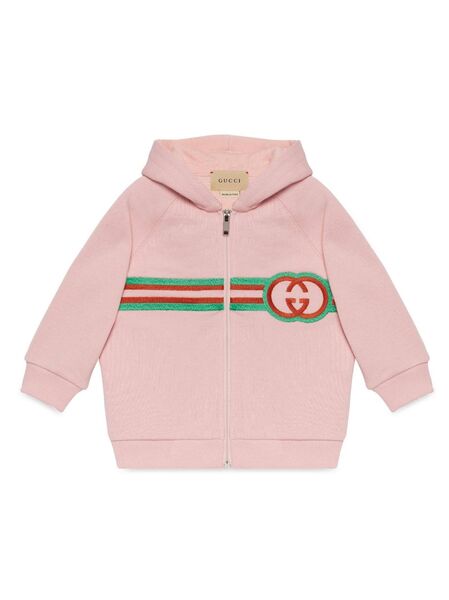  Gucci Kids Interlocking G Embroidered Sweatshirt - Pink 
